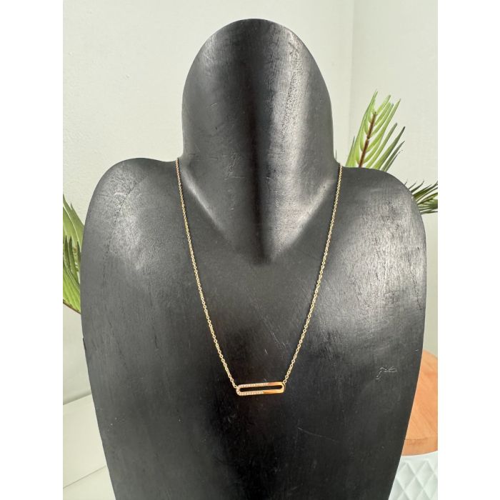 Collier Et Bracelet En Laiton Vieilli Avec Strass - Lot De Deux Bijoux Vintage, Occasion