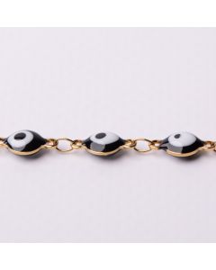 Bracelet l'oeil Grec noir